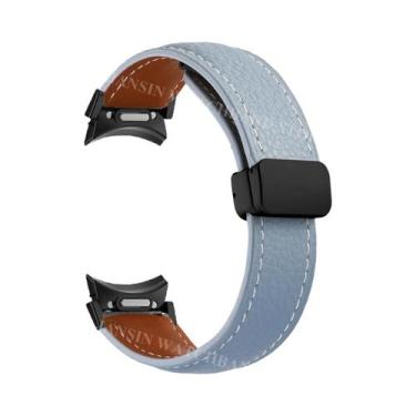 Imagem de Pulseira De Couro Para Samsung Galaxy Watch 7 6 5 4 40 44mm 5Pro Com F