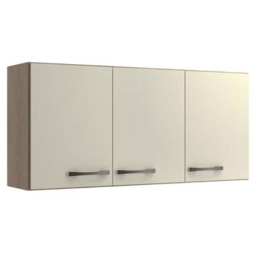 Imagem de Armário Multiuso Aéreo 3 Portas Essencial - DiretoSim