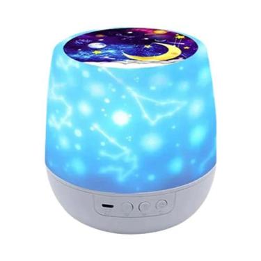 Imagem de Projetor De Galáxia Estrelada LED Luz Noturna 10 Cores Com Timer Para 