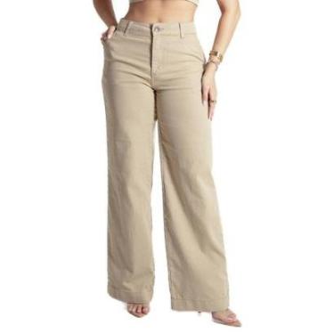 Imagem de Calça Sarja Sawary Wide Leg - 281835 48-Feminino
