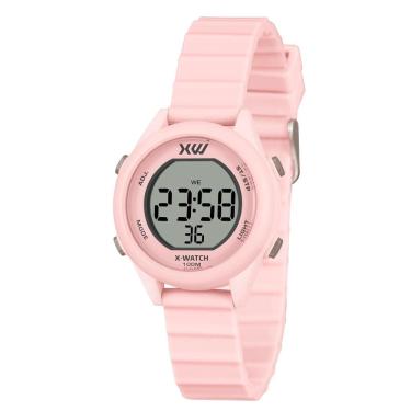 Imagem de Relógio X-Watch Feminino Ref: Xfppd101 Bxrx Esportivo Digital Rosa