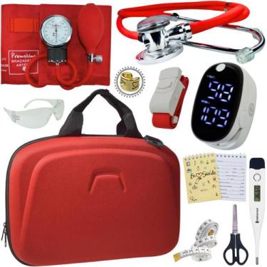 Imagem de Kit Enfermagem Maleta Completo Super Luxo + Monitor Glicose - Love Sau