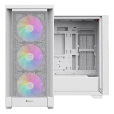 Imagem de Gabinete Gamer Gamemax Defender Mini Tower Usb Lateral Vidro Branco