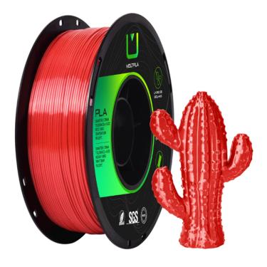 Imagem de Filamento PLA Silk Vermelho 1kg 1.75mm Multfila Impressora 3D