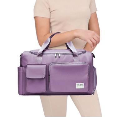 Imagem de Mala Bolsa de Mão Ombro Feminina para Viagem Grande Espaçosa - M3M, Ro