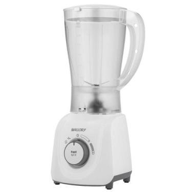 Imagem de Liquidificador Mallory Fast Mix com 2 Velocidades, Branco, 220V