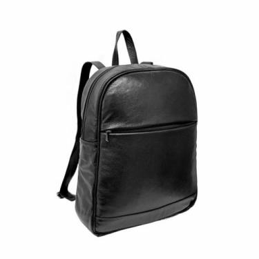 Imagem de Mochila em Couro Para Notebook 15.6 Unissex Vêneto - Viccina, Preto