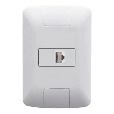Imagem de Conjunto Aria 4x2 Tomada Rj45 Cat6 Tramontina Branco - Congratulations