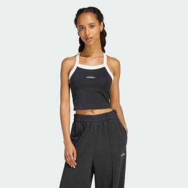 Imagem de Regata Adidas Seasonal Essentials Feminino Preto e Branco, M