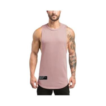 Imagem de Camiseta Sem Mangas Respirável Para Homens, Top De Algodão Para Academ