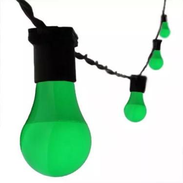 Imagem de 5 Metros Varal Luzes Festão E27 Com Lâmpadas Led 7w Colorida - Bela Ho