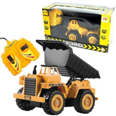 Imagem de Caçamba Carrinho De Controle Com Fio Brinquedo Trator 1:32 - DM Toys