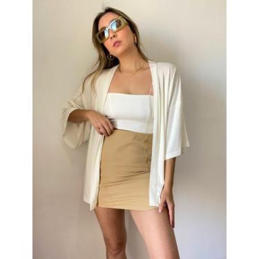 Imagem de Saia Alfaiataria - Shop Dezesseis, Areia, M