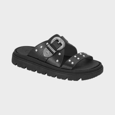 Imagem de Sandália Papete Feminina Moleca Flatform, Preto, 38