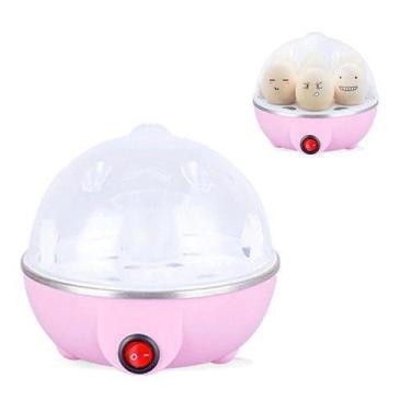 Imagem de Cozedor De Ovos Elétrico Portátil Cozinha À Vapor 110v -ROSA - Plasval