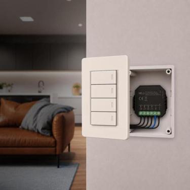Imagem de Modulo Rele Interruptor Inteligente Quattro Zigbee 4X2,5A Bivolt Cod: 