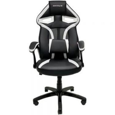 Imagem de Cadeira Gamer MX1 Giratoria Preto/Branco - MyMAX