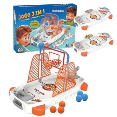 Imagem de Jogo Arena 3 Em 1 Futebol Basquete Hóquei - Braskit 2102