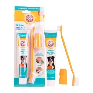 Imagem de Kit de Higiene Bucal Arm & Hammer para Cães - Pasta de Dente com Escov