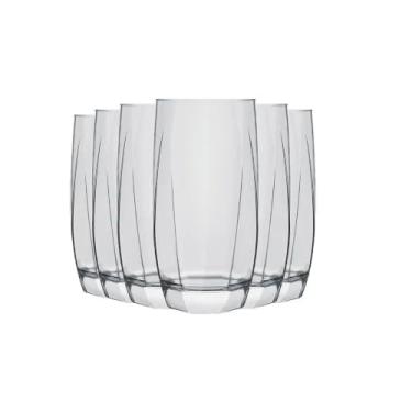 Imagem de Jogo de Copos de Vidro 410ml com 6 Peças Capri Long Drink Nadir Figueiredo Transparente
