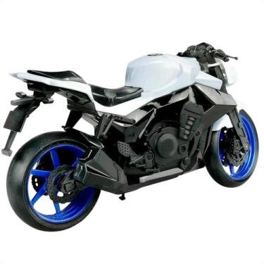 Imagem de Moto Motorcycle Naked BRANCO Roma Brinquedos Ref. 0901