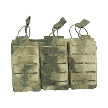 Imagem de Bolsa Tática Tripla Para Carregadores Molle Para 7.62 5.56mm AK M4 AR 