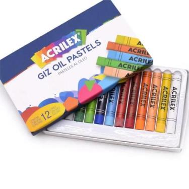 Imagem de Giz Oil Pastels Acrilex  Giz Pastel Oleoso para Desenho Artístico