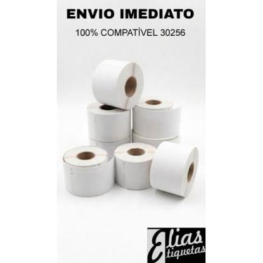 Imagem de 10 Rolos Etiqueta 30256 - Para Impressora Dymo 450 - ELIAS ETIQUETAS