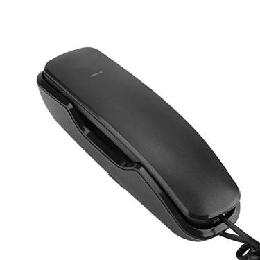 Imagem de Telefone fixo com fio para pendurar na parede (preto)