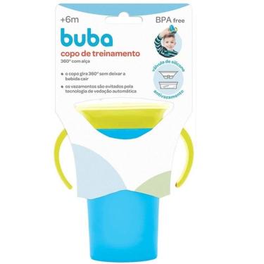 Imagem de Copo 360 Treinamento com ALÇA Antivazamento AZUL Buba 7545