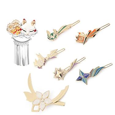 Imagem de Grampos de cabelo Masterless Stardust Starglitter Grampos de cabelo Genshin Impact para mulheres presentes