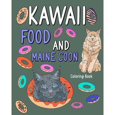Imagem de Kawaii Food and Maine Coon Coloring Book