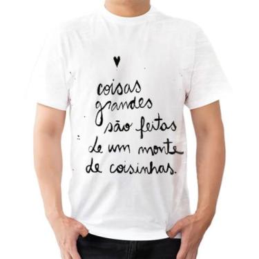 Imagem de Camiseta Camisa Cristã Fofa Coisas Grandes Coisinhas Hope - Estilo Kra