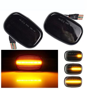 Imagem de Marcador lateral dinâmico de LED para seta sequencial para Toyota Corolla RAV4 Prius Yaris Camry Vios Hilux Allex Avensis Celica Supra Mk4 (Preto)