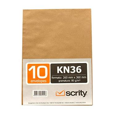 Imagem de Envelope Kraft Natural 80g 260x360 Pacote com 10 Scrity Kraft
