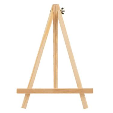 Imagem de Suporte De Exposição De Cavalete De Madeira Photo Painting Tripod Holder Portable For Kids Artist - 26x48cm