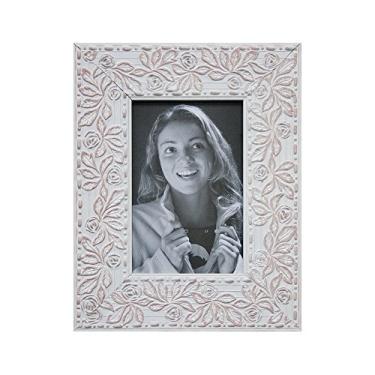 Imagem de Porta Retrato Flores Kapos Bege