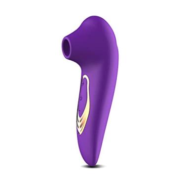 Imagem de Vibrador Estimulador Clitóris Sucção Mulher Mamilo Estimulador 10 Velocidades Erótico Zatla (Roxo)
