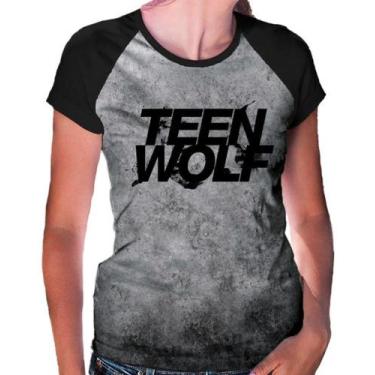 Imagem de Camiseta Raglan Baby Look Teen Wolf Ref:511 - Smoke