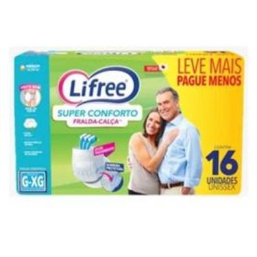 Imagem de Fralda Calça Adulto Lifree Super Conforto Com 16Und  No Tam  P/M  - Un