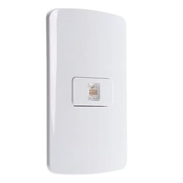 Imagem de Conjunto Tomada Telefone Rj11 B3 Margirius Cor:Branca