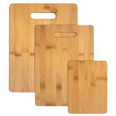 Imagem de Totally Bamboo Conjunto de tábua de corte de bambu de 3 peças, 3 tamanhos sortidos