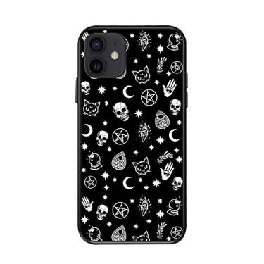 Imagem de Capa para iPhone 14 Pro Max preta Halloween padrão abóbora capa fina para telefone compatível com iPhone 12 13 11 Pro Max Mini XS X XR 6 7 8 14 Plus SE2 capa (iPhone13 mini, cor 15)