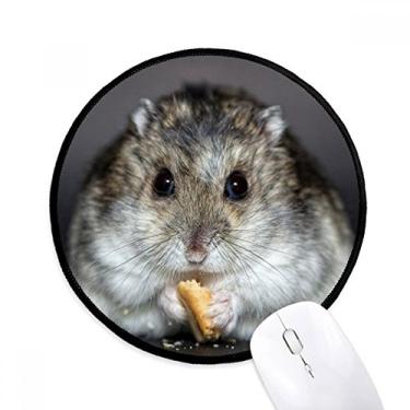 Imagem de DIYthinker Hamster Animal Rato Pet Cute Eat Mouse Pad Desktop Office Tapete Redondo para Computador