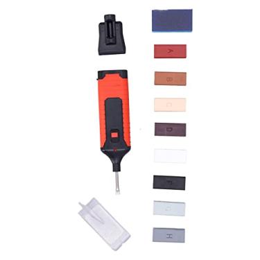 Imagem de Bloco de cera de reparo de 8 cores, caneta de aquecimento elétrico multifuncional ferramentas de reparo de porcelana com blocos de esponja para restauração doméstica