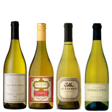 Imagem de Combo 4 Vinhos Chardonnay = DV Catena Chardonnay Chardonnay + Alamos Chardonnay + El Enemigo Chardonnay + Angelica Zapata Chardonnay