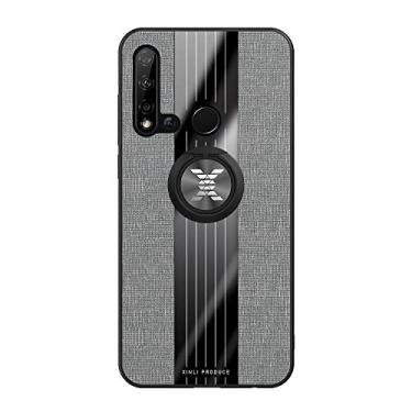 Imagem de Capa flip compatível com Huawei Nova5i/P20 Lite 2019, com capa magnética de suporte de 360°, capa multifuncional textura de pano à prova de choque TPU protetora capa traseira de telefone (Cor: