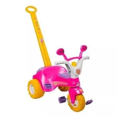 Imagem de Triciclo Infantil C/ Empurrador Motoca Carrinho Passeio Bike - Cotipla