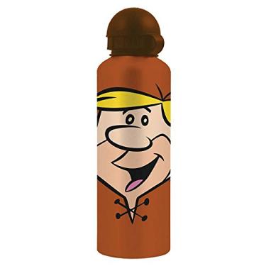 Imagem de Squeeze Hanna Barbera Flintstones Barney Fundo Marrom em Alumínio - Urban - 21x6,5 cm
