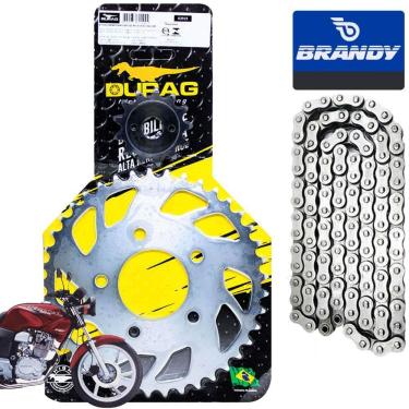 Imagem de Kit Relação-Transmissão Honda Cbx 200 Strada Durag+ Brandy